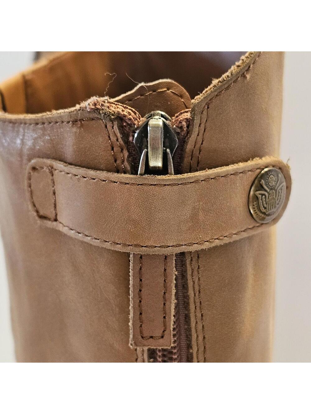 Sam Edelman Women Penny Riding Equestrian Tall Tan Leather Boots size 9.5 - Picture 7 of 11